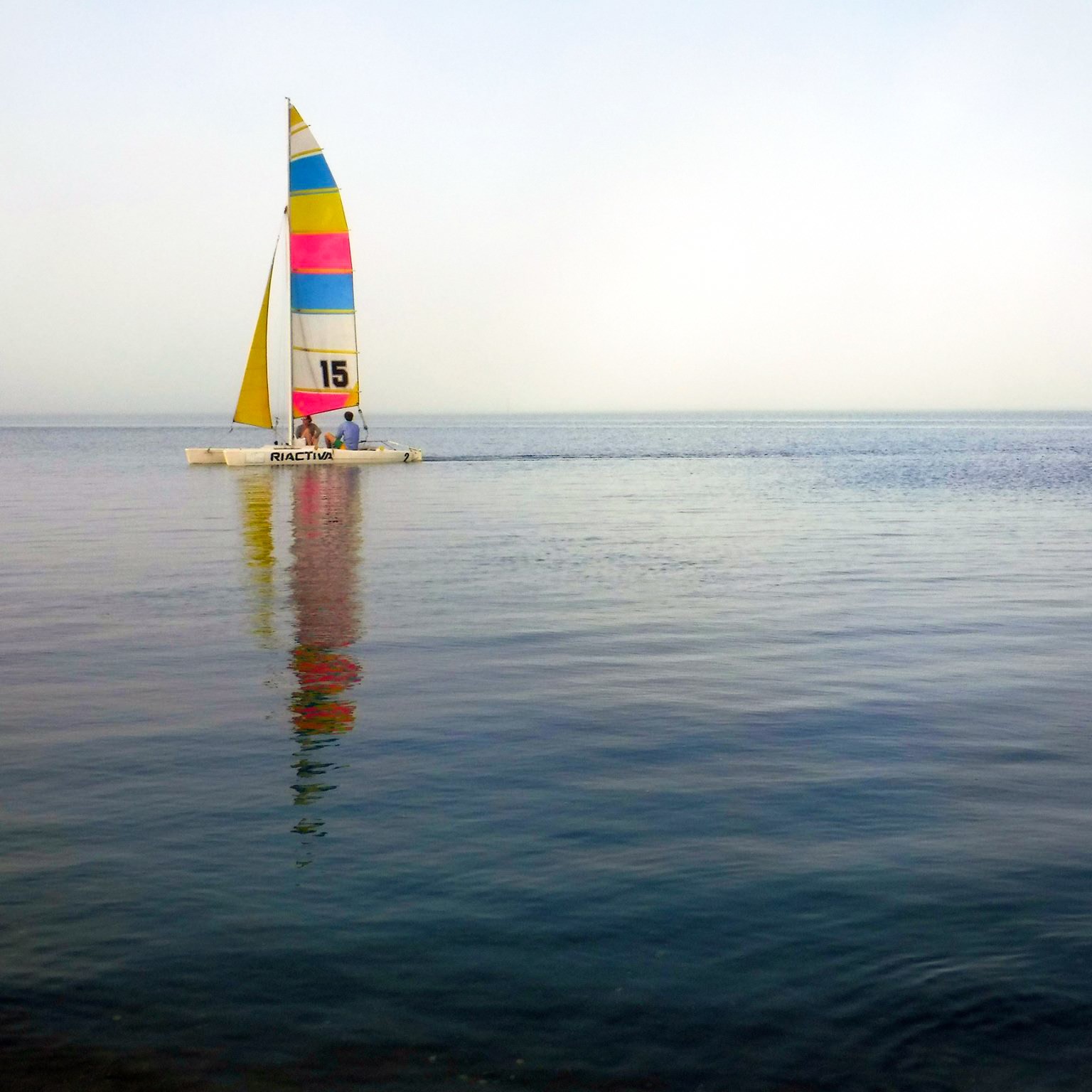 Catamaran à vela - experiência na Riactiva