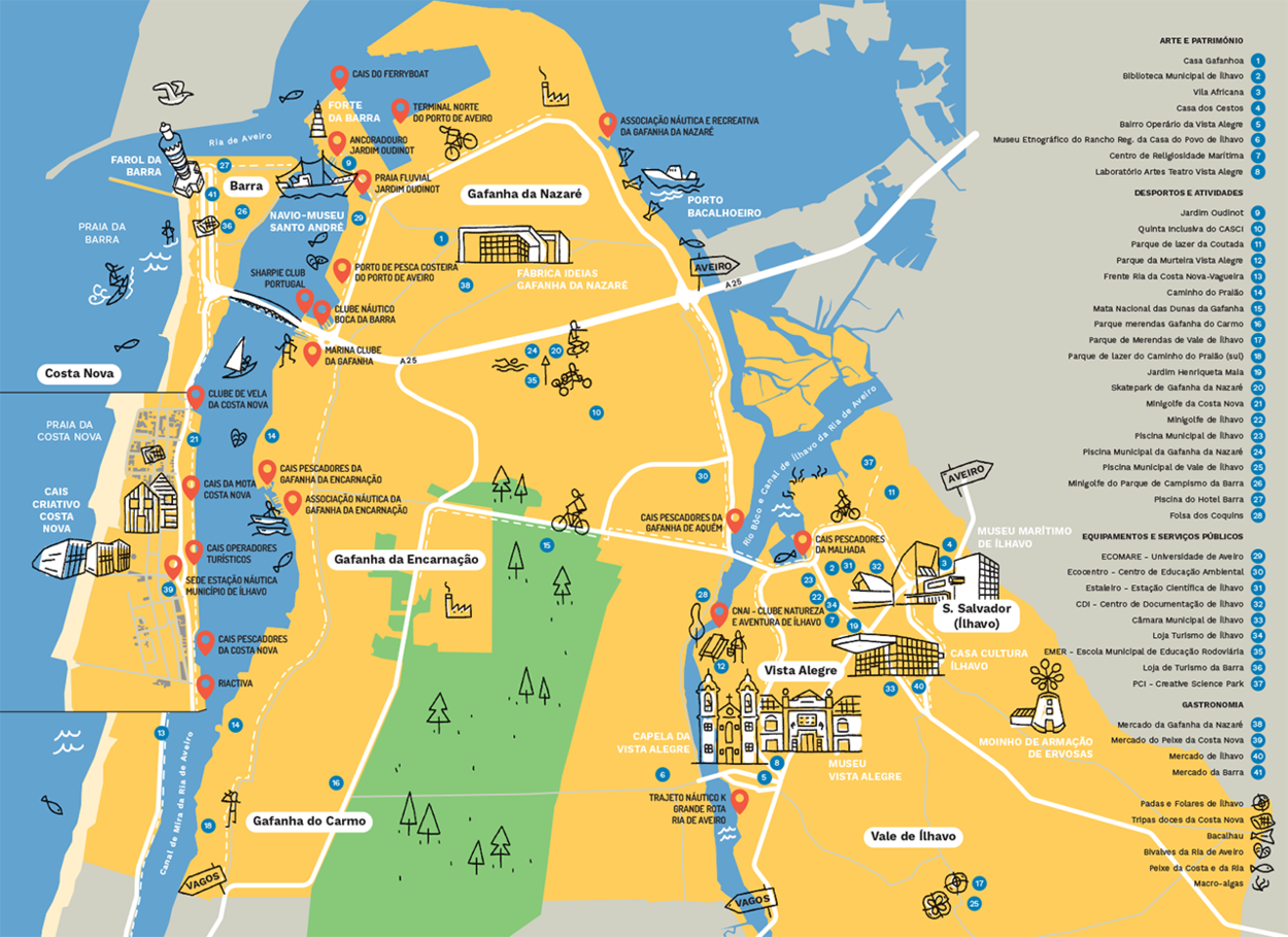 Mapa náutico do Município de Ílhavo (mapa propriamente dito)